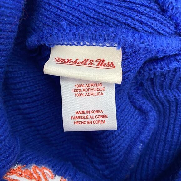 Mitchell & Ness Cleveland cavaliers vintage brim beanie blue & orange - Picture 4 of 7